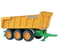 Bruder Toys 02212 Joskin Large Tipping Trailer Tri Triple Axle opening Tailgate