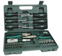 Brüder Mannesmann 45-Piece Toolbox with Tools Durable Set