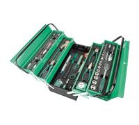 Brüder Mannesmann Assembly Tool Case 88-Piece, Metal, CV Steel | M21188 | Socket, screwdriver and pliers set, each tool fixed in its own place, with carry handle, for household and car use