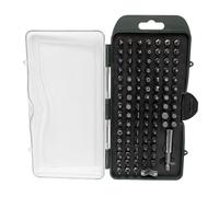 Brüder Mannesmann Bit Set 100pc, Security Bits, Magnetic Holder | M29892 | Chrome vanadium steel, adaptors and hook screwdriver, for standard and security screws on electronics and furniture
