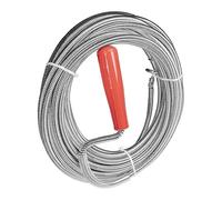 Brüder Mannesmann Drain Auger 10 m, 6 mm Spring, Hand Crank | M49910 | Crank mechanism for deep blockages, works through bends and kinks, mechanical action without chemicals, made of metal