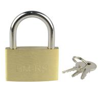 Brüder Mannesmann M 413-40 (6) Brass cylindrical padlock, 40mm (6) Candado cilindrico de latón, 40 mm
