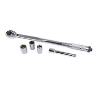 Brüder Mannesmann Torque Wrench Set 1/4" 5-25 Nm 32-Piece Tool Set M18315