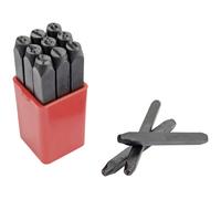 Brüder Mannesmann M245-10 Number Stamp Set 9-Piece 10mm Steel/Wood