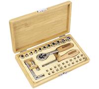 Brüder Mannesmann M29002 Bit Set Bamboo Case Eco-Friendly 108 Parts