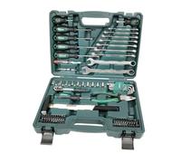 Brüder Mannesmann M29081 85-Piece Tool Set | Ratchets, Socket Spanner and Bits | Sturdy Plastic Case | for Household, Workshop and Car Repair