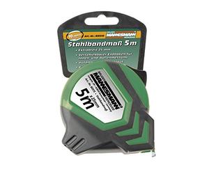 Brüder Mannesmann M80515 Tools, Steel Measuring Tape 5m, 1 piece
