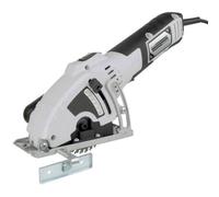 Brüder Mannesmann Mini Circular Saw 600 W, 25 mm, 45°, 7400 rpm | M12891 | Variable cutting depth, soft-grip handle, dust adapter, 3 HSS saw blades with 24 teeth each, parallel guide, for wood