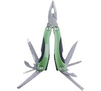 Brüder Mannesmann Multi-Tool 11-in-1, 160 mm, TÜV/GS | M10272 | Alloy steel with anodised handles, knife, saw, can opener and wire cutter, one-hand operation, with sheath