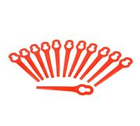 Brüder Mannesmann Pack of 12 Plastic Replacement Blades for Cordless Grass Trimmer 20 Volt Part Number M17782 | M17785