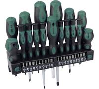 Brüder Mannesmann Screwdriver and Bit Set, 37 Pieces, M11415