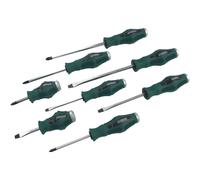 Brüder Mannesmann Screwdriver Set 8-Piece with Ergonomic Handles