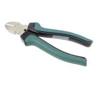 Brüder Mannesmann Side Cutters 6", 160 mm, Tool Steel | M10956 | Matt chrome-plated for rust protection, slim head shape, two-component handle sleeves, for wire, cable and thin plastic