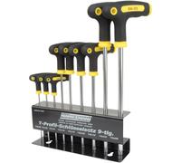 Brüder Mannesmann T-Handle Hex Key Set 9-Piece Durable Steel