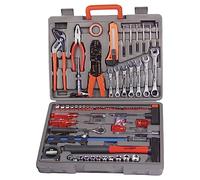 Brüder Mannesmann Tool Case 555-Piece, Pliers, Bits, Hammer | M29555 | Socket set, screwdrivers and small parts assortment stored in the case lid, hard case 40 x 30 x 9 cm, 4.6 kg