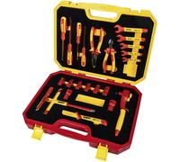 Brüder Mannesmann Tool Kit VDE 24-Piece for Safe Electrical Work M11212