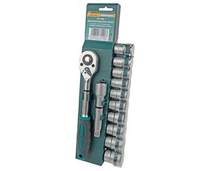Brüder Mannesmann Tools 12 Piece Socket Wrench Set 12.5 mm/1/2-inch Drive, 1 Stück, M29111