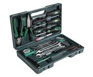 Brüder Mannesmann Tools M29032 47-Piece Tool Box - Green (Matte) - 335 x 335 x 195 mm