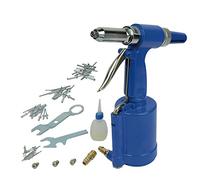 Brüder Mannesmann Werkzeuge M 1595 Compressed Air Rivet Gun | Pneumatic rivet pliers with interchangeable nose pieces, approx. 250 l/min air consumption