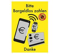 Brüder Mannesmann Werkzeuge M40284 Window Sticker "Bargeldlos bezahlen" [German Language]