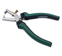 Brüder Mannesmann Wire Strippers 160 mm, Tool Steel, TÜV/GS | M10989 | Matt chrome-plated finish, one-hand operation, lightweight at 180 g, for removing insulation from cables and leads
