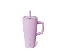 BrüMate Era 20 oz Tumbler with Handle and Straw | 100% Leakproof Insulated Tumbler with Lid and Straw | Made of Stainless Steel | Cup Holder Friendly Base | 20oz (Lavender)