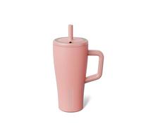 BrüMate Era 20 oz Tumbler with Handle and Straw | 100% Leakproof Insulated Tumbler with Lid and Straw | Made of Stainless Steel | Cup Holder Friendly Base | 20oz (Guava)