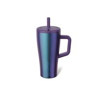 BrüMate Era 20 oz Tumbler with Handle and Straw | 100% Leakproof Insulated Tumbler with Lid and Straw | Made of Stainless Steel | Cup Holder Friendly Base | 20oz (Dark Aura)
