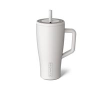 BrüMate Era 30 oz Tumbler with Handle and Straw | 100% Leakproof Insulated Water Bottle Tumbler with Lid and Flexible SoftSip Straw | Made of Stainless Steel | Cup Holder Friendly | 30oz (Dune)