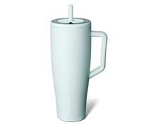 BrüMate Era 40 oz Tumbler with Handle and Straw | 100% Leakproof Insulated Tumbler with Lid and Flexible SoftSip Straw | Made of Stainless Steel | Cup Holder Friendly Base | 40oz (Blue Agave)