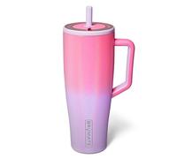 BrüMate Era 40 oz Tumbler with Handle and Straw | 100% Leakproof Insulated Tumbler with Lid and Flexible SoftSip Straw | Made of Stainless Steel | Cup Holder Friendly Base | 40oz (Cotton Candy)
