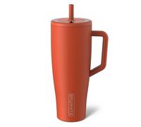 BrüMate Era 40 oz Tumbler with Handle and Straw | 100% Leakproof Insulated Tumbler with Lid and Flexible SoftSip Straw | Made of Stainless Steel | Cup Holder Friendly Base | 40oz (Cedar)