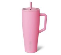 BrüMate Era 40 oz Tumbler with Handle and Straw | 100% Leakproof Insulated Water Bottle Tumbler with Lid and Flexible SoftSip Straw | Made of Stainless Steel | Cup Holder Friendly | 40oz (Primrose)