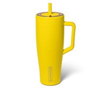 BrüMate Era 40 oz Tumbler with Handle and Straw | 100% Leakproof Insulated Water Bottle Tumbler with Lid and Flexible SoftSip Straw | Made of Stainless Steel | Cup Holder Friendly | 40oz (Pineapple)