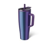 BrüMate Era Flip 1.2L Tumbler with Straw and Lid | 40oz Metal Water Bottle with Handle | 100% Leakproof Covered Straw | Insulated Cup | Stainless Steel Travel Gym Mug | Keeps Drinks Cold (Dark Aura)