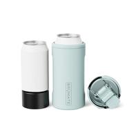 BrüMate Hopsulator Trio 3-in-1 Insulated Can Cooler for 12oz / 16oz Cans + 100% Leak Proof Tumbler with Lid | Insulated for Beer, Soda, and Energy Drinks (Blue Agave)