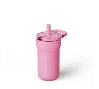 BrüMate Leap 12oz 100% Leakproof Kids Tumbler with Handle & Silicone Soft Straw | Durable Drop Resistant Silicone Sleeve | Made of Insulated Stainless Steel | Cup Holder Friendly | (Primrose)
