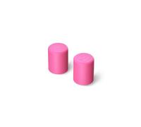 BrüMate Magnetic Straw Caps - Silicone Straw Caps 2 pack - Compatible with All Era and Resa Tumblers (Neon Pink)