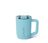 BrüMate Müv - 15oz 100% Leak Proof Insulated Coffee Mug with Handle & Lid - Stainless Steel Coffee Travel Mug - Double Walled Coffee Cup (Glacier)