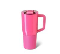 BrüMate Müv - 25oz 100% Leak Proof Insulated Coffee Mug with Handle & Lid - Stainless Steel Coffee Travel Mug - Double Walled Coffee Cup (Neon Pink)
