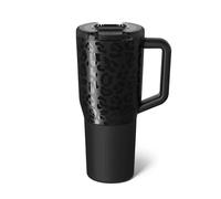 BrüMate Müv - 35oz 100% Leak Proof Insulated Coffee Mug with Handle & Lid - Stainless Steel Coffee Travel Mug - Double Walled Coffee Cup (Onyx Leopard)