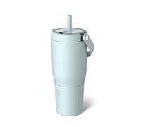 BrüMate Resa 25oz 100% Leakproof Travel Tumbler with Handle & Straw | Flexible Soft Sip Straw | Silicone Sleeve for Durability | Stainless Steel | Cup Holder & Travel Friendly | (Blue Agave)