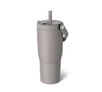 BrüMate Resa 25oz 100% Leakproof Travel Tumbler with Handle & Straw | Flexible SoftSip Straw | Silicone Sleeve for Durability | Stainless Steel | Cup Holder & Travel Friendly Water Bottle | (Mocha)