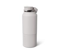 BrüMate Rise - 34 Ounce Water Bottle with 100% Leak Proof Silicone Straw Cover, Insulated Stainless Steel Water Bottle with Removable Straw, Fast Flow, Silicone Spout