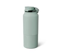 BrüMate Rise - 35 Ounce Water Bottle with Covered Silicone Straw | 100% Leak Proof Insulated Water Bottle | Soft Silicone Spout | Made of Stainless Steel | 35 Ounces (Sage)