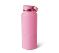 BrüMate Rise 35oz Water Bottle With 100% Leakproof Covered Silicone Straw | Insulated Stainless Steel Water Bottle With Removable Straw | Fast Flow | Soft Sip Silicone Spout | BPA-Free (Primrose)