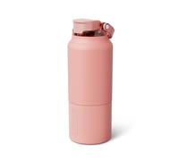 BrüMate Rise 35oz Water Bottle With Covered Silicone Straw | 100% Leakproof Insulated Water Bottle | Soft Sip Silicone Spout | Made of Stainless Steel | 35oz (Guava)