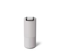 BrüMate Strova 18oz 100% Leakproof Insulated Coffee Mug | Ceramic-Lined Interior | Built-In Silicone Sleeve for Travel | Locking Flip Lid (Dune)