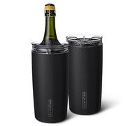 BrüMate Togosa 2-in-1 Wine Chiller Bucket or Champagne Bucket & 100% Leakproof Pitcher | Portable Cooler Fits Most Wine, Champagne, & Liquor Bottles | Perfect Wine Gifts | 49oz (Matte Black)