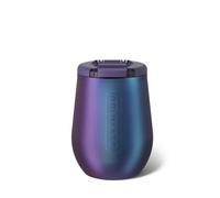BrüMate Uncork'd 100% Leak-Proof 14oz Insulated Wine Tumbler with Lid - Vacuum Insulated Stainless Steel Wine Glass - Perfect For Travel & Outdoors (Dark Aura)